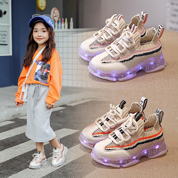 glowing shoes for child
