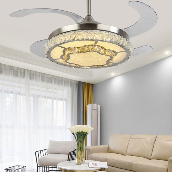 Modern Ceiling Fan Light Bedroom Living Room Restaurant Chandelier With Remote Control Wish Modern Ceiling Fan Light Bedroom Living, Ceiling Fan Or Chandelier In Living Room