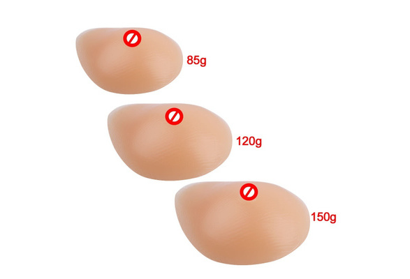 Silicone Fake Breast Forms Self Adhesive False Boob Bust