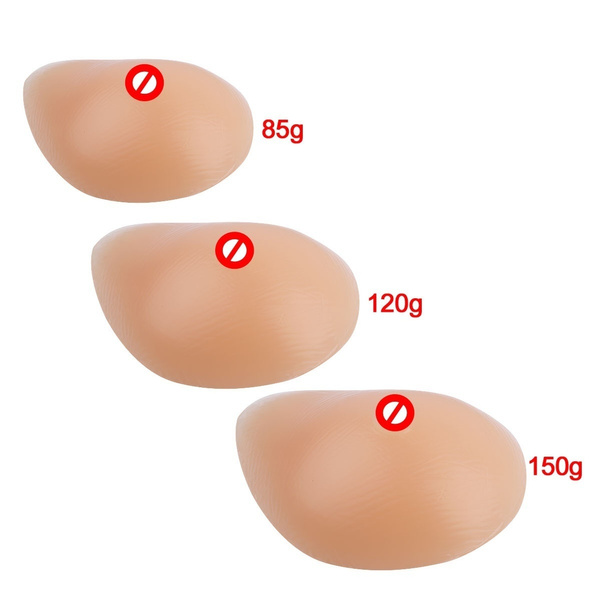 Silicone Fake Breast Forms Self Adhesive False Boob Bust Mastectomy  Prosthesis Breast Pad 1 Pair