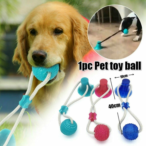 Dog Molar Bite Toy With Suction Cup Interaction Dog Rope Toy Pet