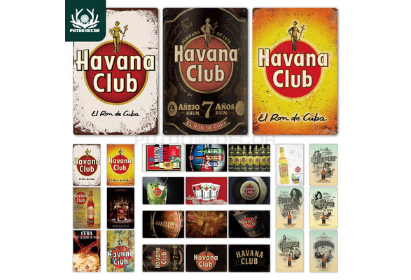 retro vintage style metal sign/plaque shed Bar/ Pub Man Cave Havana Club retro vintage style metal sign/plaque shed Bar/ Pub Man Cave Havana Club