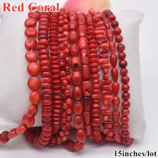 redcoral, Jewelry, coralbead, Handmade