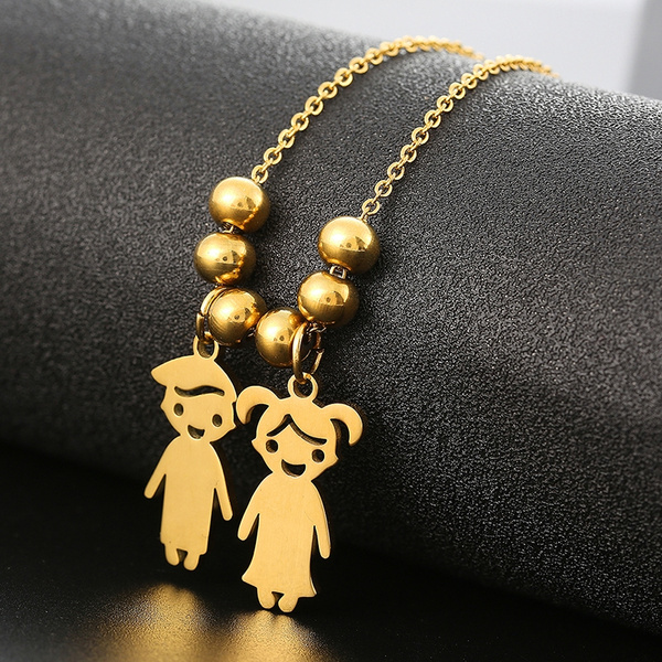 Lover Girl Necklace Gold