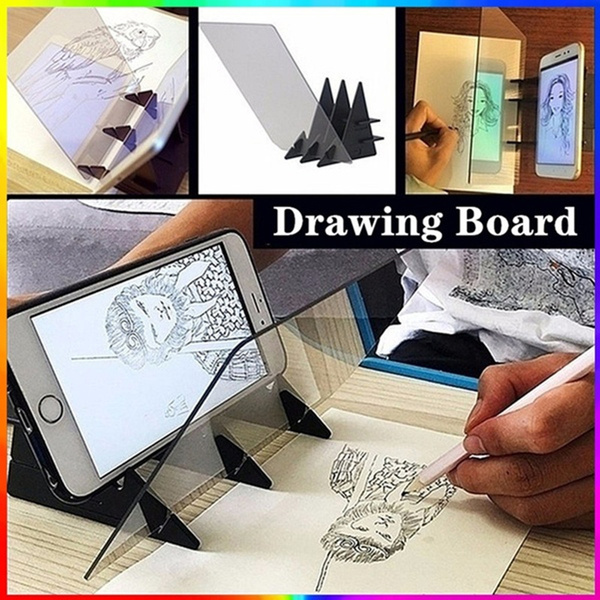 Sketch Drawing Board Mould Toy Gift for Students Adults Artists Beginners Copy Table Projection Sketching Tool Portable Optical Drawing Board 