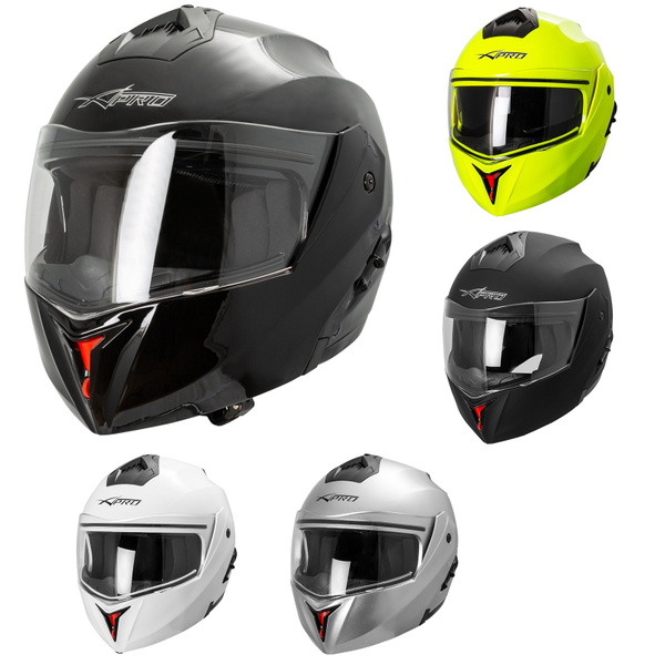 con borsa per il trasporto omologato ECE  Moto Helmets F19 casco Rally integrale modulare/Flip-Up per Scooter/Cruiser/moto da corsa   con visiera