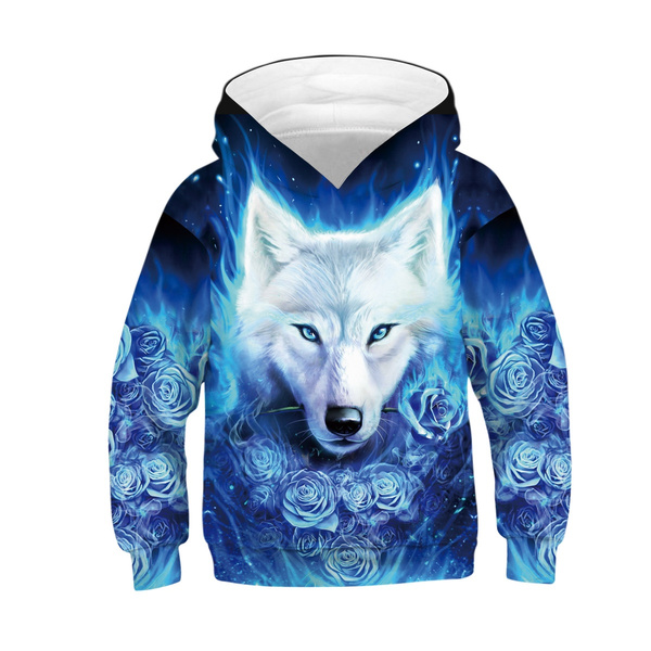 Wolf hotsell hooded sweatshirt