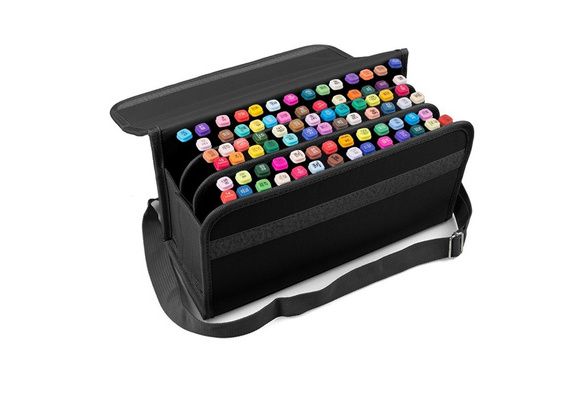 Thatcolor 80 Colors Alcohol Brush Markers with Storage Zipper Bag