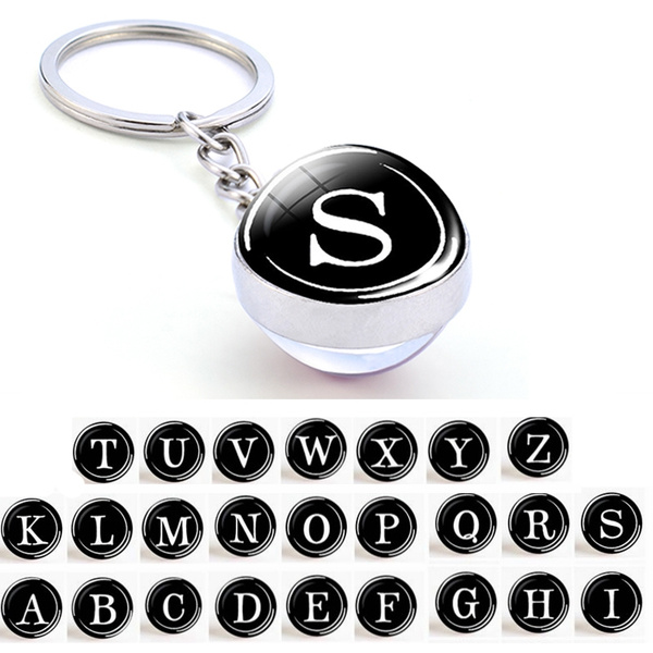 Silver Initiales Key Holder