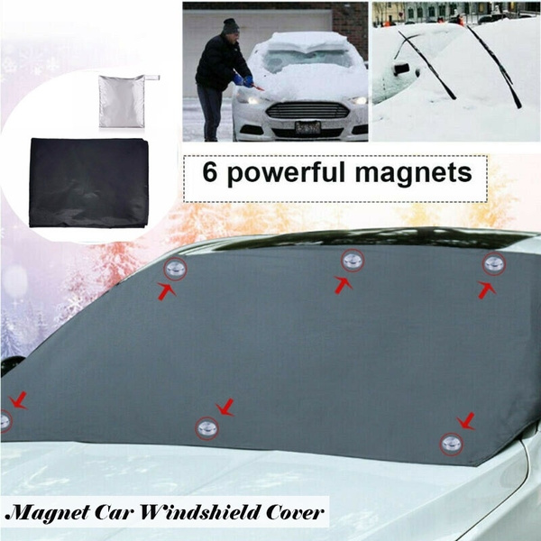 Automotive Care Magnet Car Windshield Cover Sun Shade Protector Winter Snow  Ice Dust Frost Guard Universal for Auto SUV Small Car