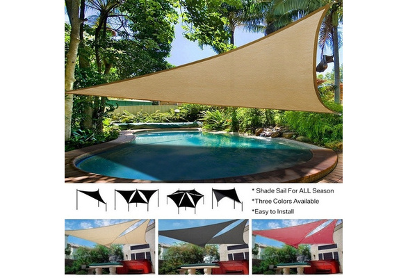 Details about   Anti-UV Sunshade Net Garden Sunblock Canopy Sail Swimming Pool Cover Outdoor 