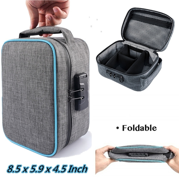 Smell Proof Bag with Combination Lock Odor Proof Stash Case Container Lock Box 