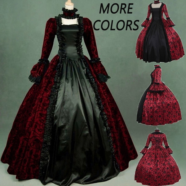 Victorian Style 18th Century Gothic Lolita Ruffles Prom Gown Evening Dress  | eBay