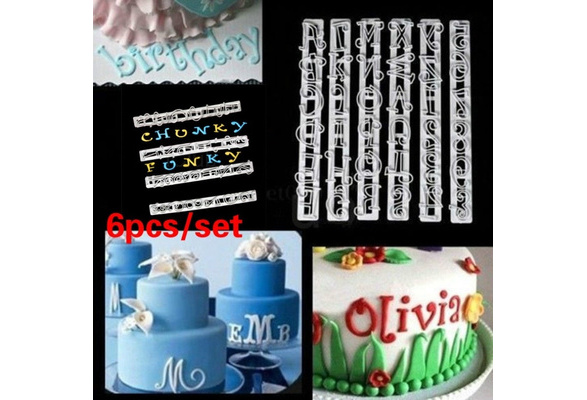 Plastic Disney Style Letters Alphabet Numbers Cutter Cake Fondant Sugarcraft 
