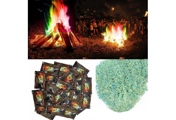 Mystical Fire Magic Tricks Bonfire Camp Fire Colorful Flame Powder Games Toy HOT 