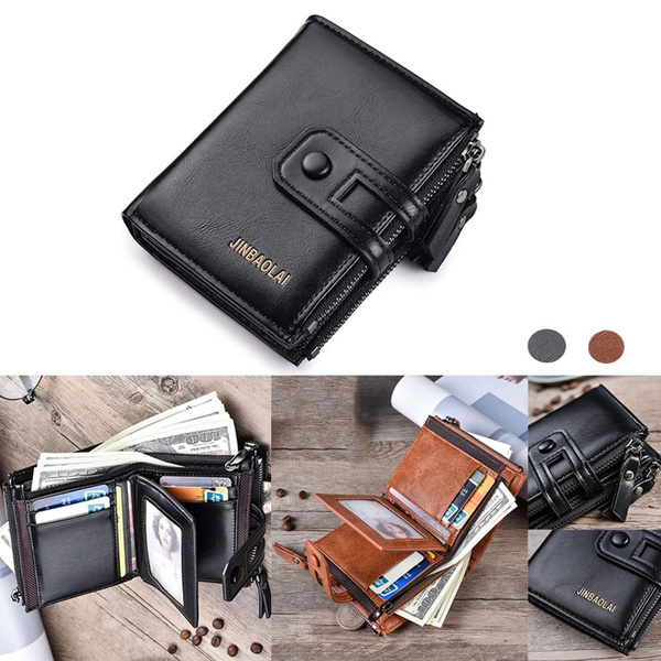 large mens wallet with zipper