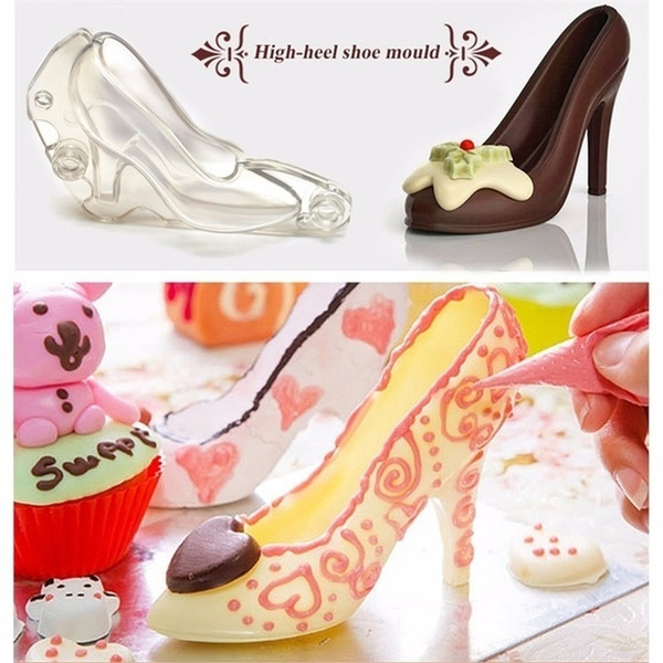 Fondant high outlet heel shoe mold