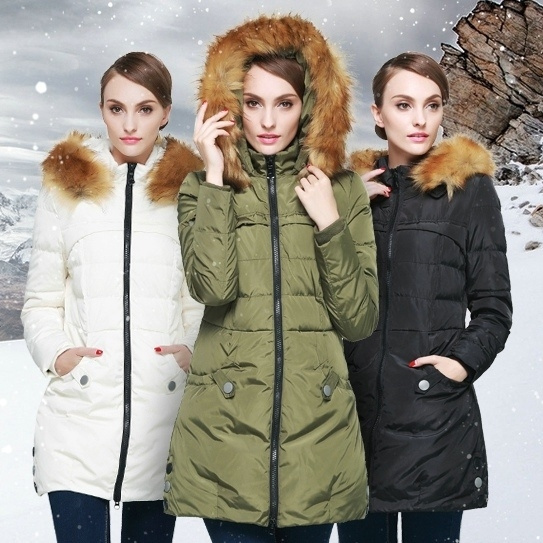 Orolay women's down jacket sales with faux fur trim hood