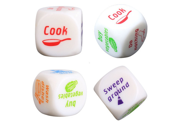 1x Dice Game Toy For Adult Love Couple Housework Duties Sex Fun Novelty WRDE 