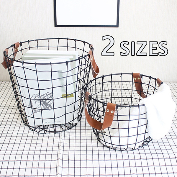 Creative Storage Basket Household Iron, Large Wire Baskets For Toy Storage