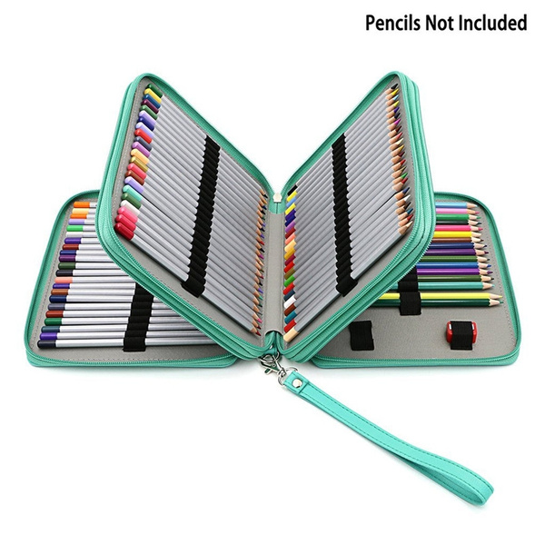Bamax 120 slots Colored Pencil Case Holder Artist Pencil Bag Sketch Pencils  bag with Zipper for Watercolor Pens, Crayon, Color Gel Pen, Ideal Gift for  Beginners & Pro Artists