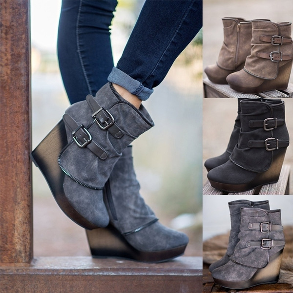 Wedge 2024 fashion bootie