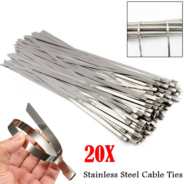 Details about   Metal Zip Ties Stainless Steel Reusable Heavy Duty Clip Releasable Cable Wire 