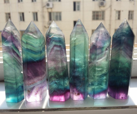 Crystal, quartz, naturalfluoritequartzcrystal, wand