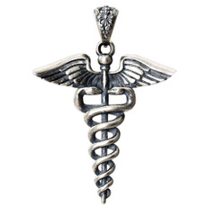 Jewelry, Angel, snake, puresilverpendant