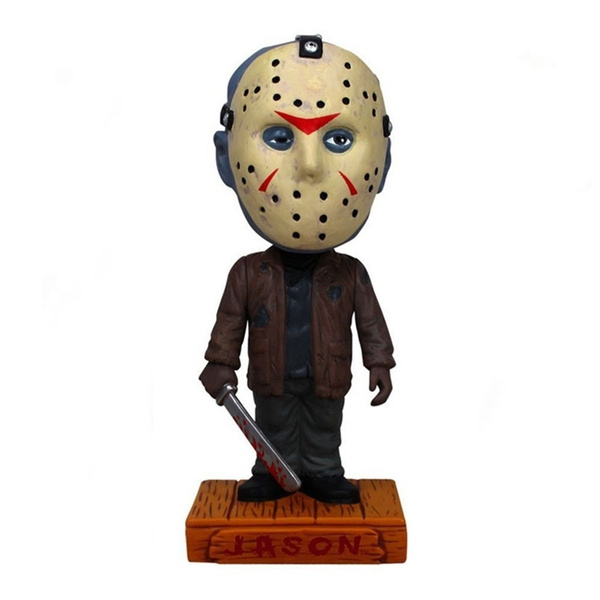 New Friday The 13th Jason Voorhees Wacky Wobbler Bobble-head 15cm/6in Car  Decoration Figure Man's Fashion