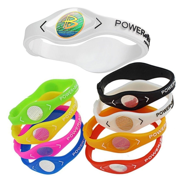 Power Balance Silicone Energy Band,Fitness Bracelet,Hologram,Ion Band Bracelet M 