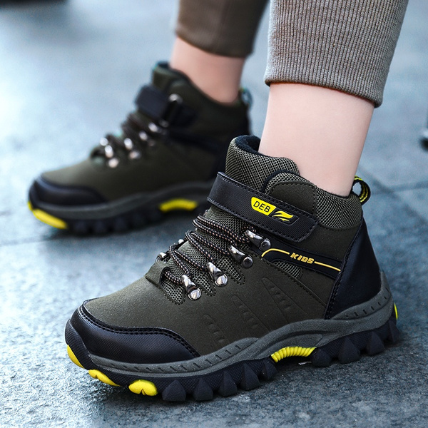 Kids Boys Hiking Boots Outdoor Casual 