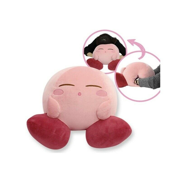 JUMBO Kirby Adventure Run Kirby Plush Toy Super Soft Cushion Pillow RARE  Doll