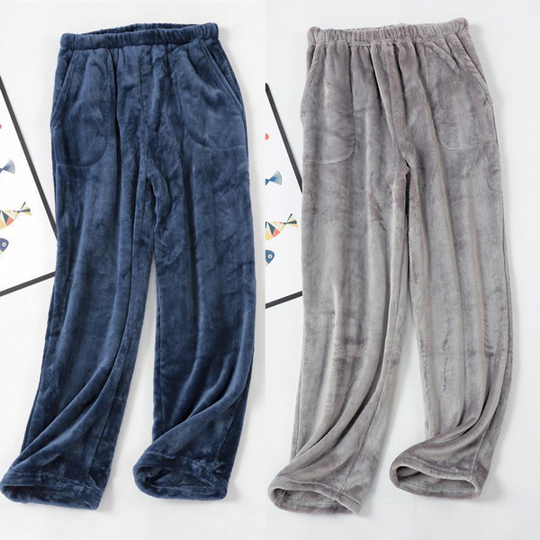 mens sherpa lined pajama pants