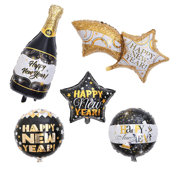 Happy New Year Aluminum Balloon | Wish