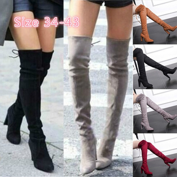 over the knee plus size boots