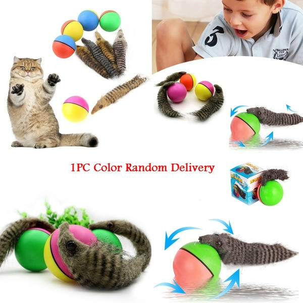 Motorized Wacky Weasel and Ball Cat/Dog Toy