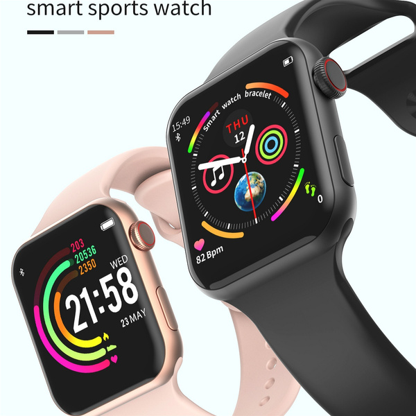 B Mannen Vrouwen Bluetooth Smart Horloge Serie 6 Smartwatch Voor Apple Ios  Iphone Xiaomi Android Smart Telefoon (Rode Knop)|Smart Watches| - AliExpress