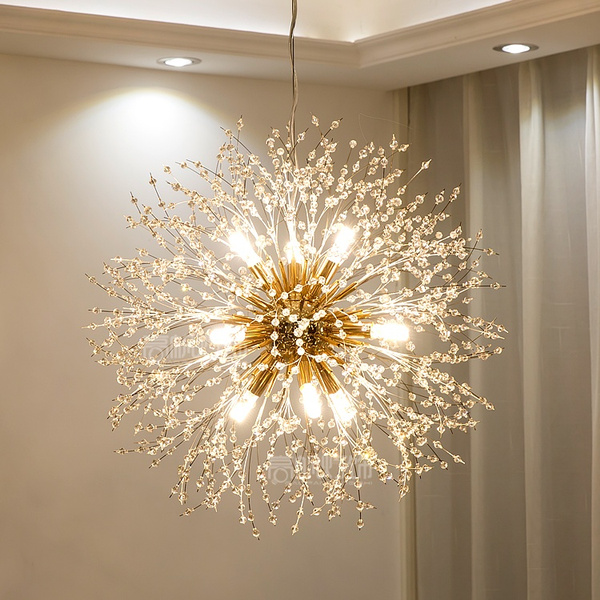 New Dandelion Chandelier Crystal Beads Lamp Pendant Light For Restaurant Cafe Home Decoration G9 Led Source Foyer Fireworks Hanging Ac110v 220v Wish New Dandelion Chandelier Crystal Beads, Chandelier Hanging Lamp Dandelion