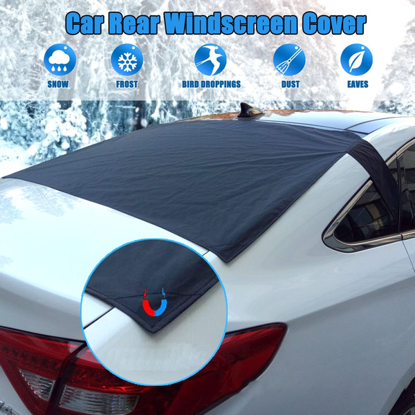 Car Rear Windscreen Snow Cover, Anti Foil Ice Dust Sun Windshield Frost  Covers & Sun Shade Protector for Vehicle Rear Windshield