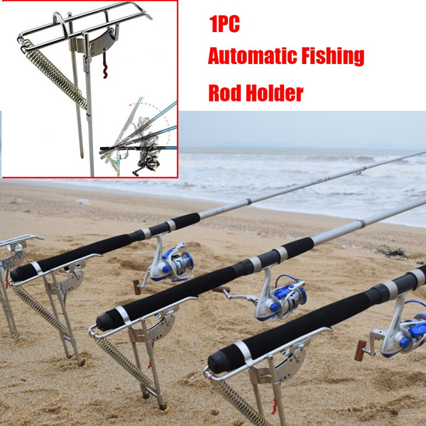 Fishing Rod Holder Spring Auto Tip-Up Hook Setter Fish Pole Tackle Bracket  Hot