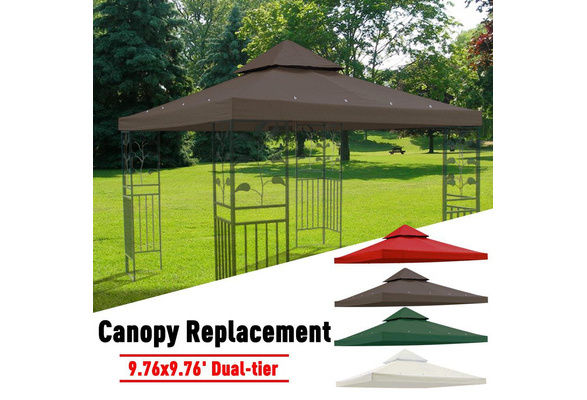 Andyes 117 X117 Canopy Top Replacement Y00397t02 For Smaller 10 X10 Dual Tier Gazebo Cover Patio Garden Outdoor Wish Andyes 117 X117 Canopy Top Replacement, Garden Gazebo Canopy Replacement