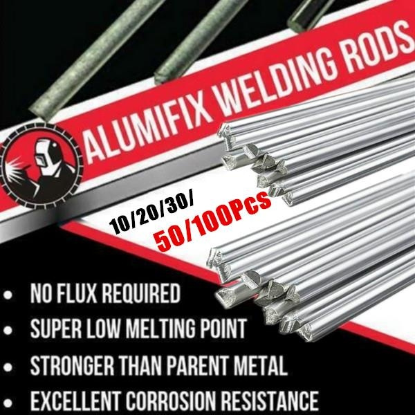 100pcs Flux Cored Aluminum Welding Electrodes Low Temperature Brazing Stick Rods 