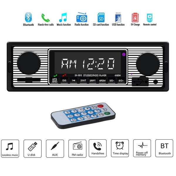 Auto Car Radio Wireless MP3 Multimedia Player AUX USB FM Classic Stereo Audio Player Electric | Wish