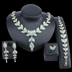 turquoisebracelet, Bridal Jewelry Set, gold, turquoisejewelryset