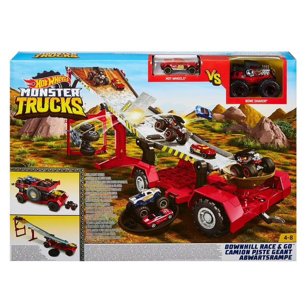 Hot Wheels Monster Trucks Pista Reboque Radical Mattel Gfr15