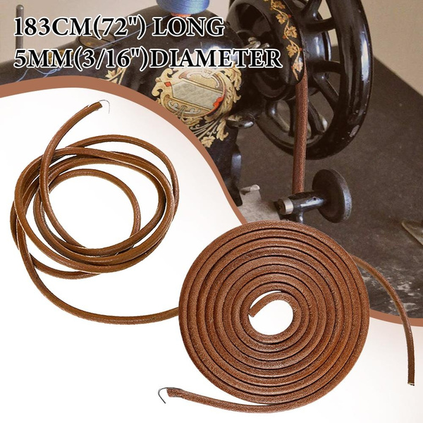 72 183cm Leather Treadle Belt With Hook For Singer Sewing Machine