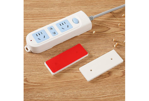 Seamless Punch-free Magic Plug Strip Fix Sticker Holder Power Strip Sticky Rack❤