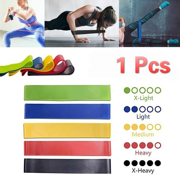 1 Pcs Fitness Gym Resistance Bands Workout Rubber Loop Latex Yoga Gym Strength Training Band Athletic Fitness Equipment Bands Expander