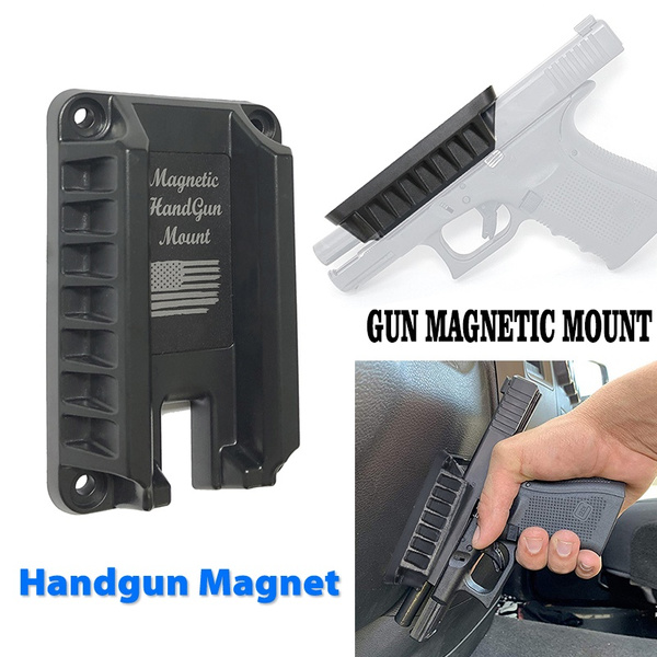 Gun Magnet Mount 43 lbs Pistol Rifle Magnetic Holder Car Holster Home Under Desk 
